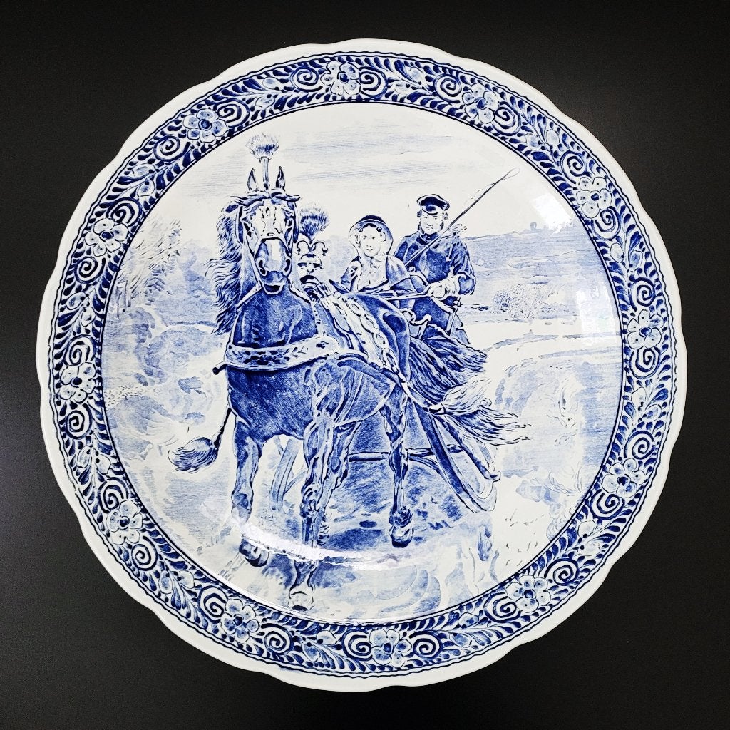 Delfts blauw wandbord van Royal Sphinx, Ophalen