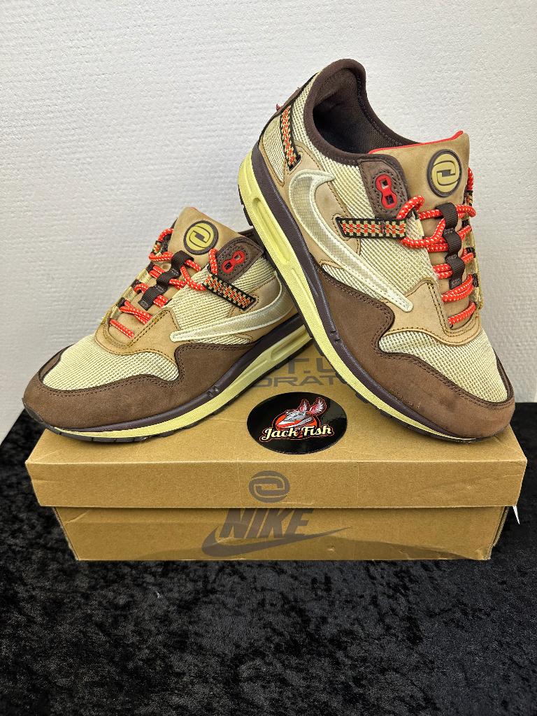 Nike Air Max 1 Travis Scott Baroque brown - size 42, Nike air max, Overige kleuren, Ophalen of Verzenden, Sneakers of Gympen