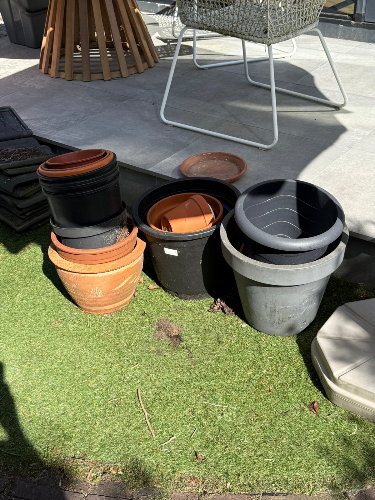 Gratis af te halen - diverse potten, Ophalen, Rond, Aardewerk, Minder dan 40 cm