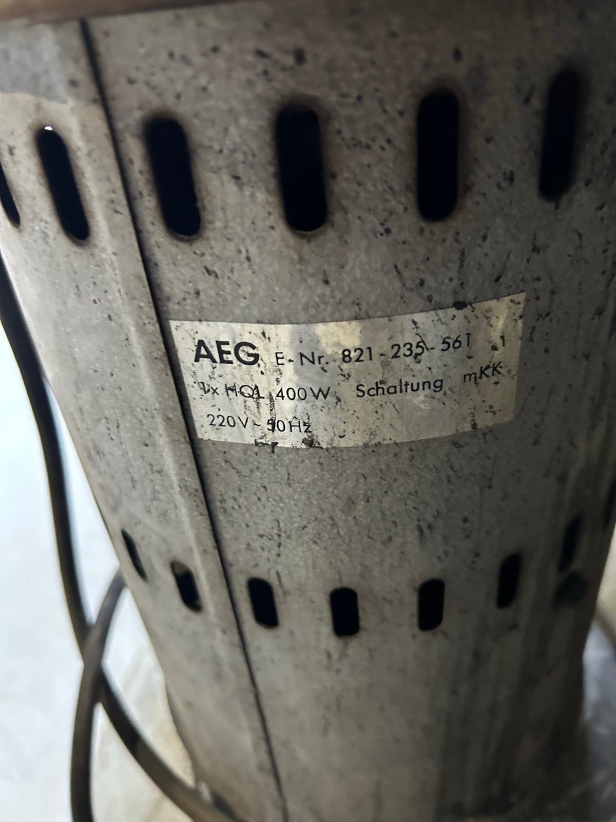 AEG Industriële Hanglamp - Vintage Fabriekslamp 400W, Ophalen