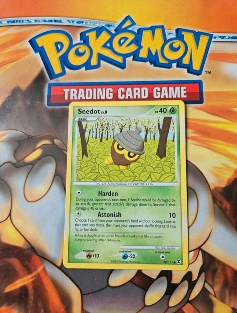 Seedot 78/111 Platinum Rising Rivals pokemon kaart, Ophalen of Verzenden, Gebruikt, Losse kaart