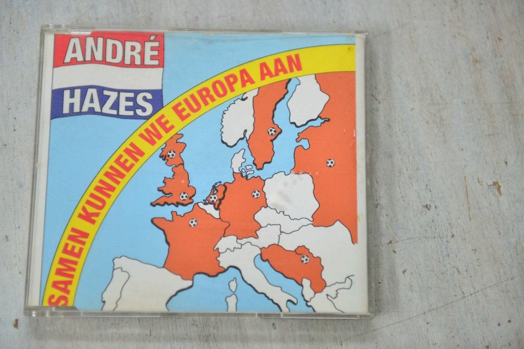 Andre Hazes = Samen kunnen we Europa aan geweldige cd single, Inclusief boekje, Verzenden, Zo goed als nieuw, Nederlandstalig