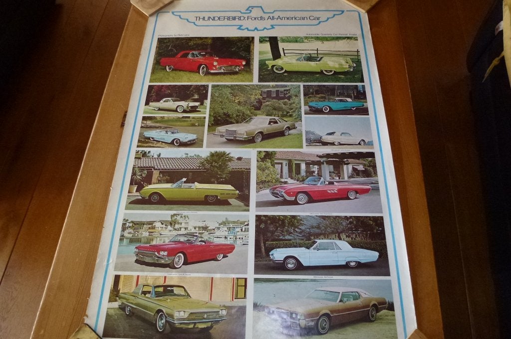 ford thunderbird poster, Ophalen of Verzenden, Gebruikt, Auto's