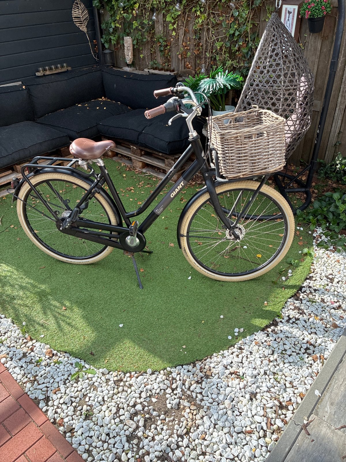 Nette Giant fiets met mand, Versnellingen, Trommelrem, 53 tot 56 cm, Gebruikt