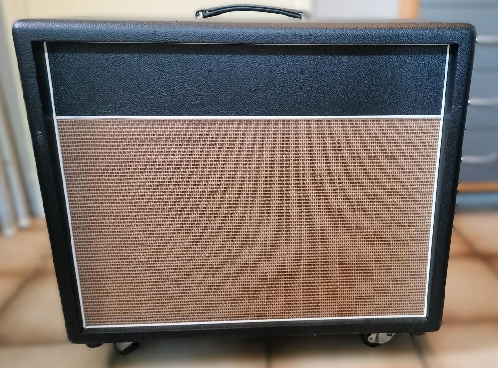 Gitaarcabinet met 2x 12" Celestion G12M 25W., Ophalen, Gebruikt, Elektrische gitaar