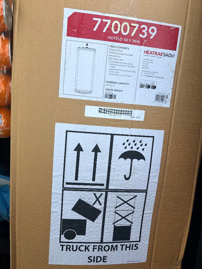 Heatrae Sadia Hotflo 50L - Electrische boiler - Nieuw, 20 tot 100 liter, Nieuw, Minder dan 3 jaar oud, Boiler