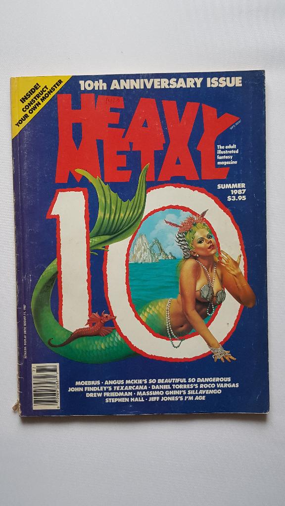 HEAVY METAL 1987 Summer Adult Illustrated Fantasy Magazine, Boeken, Strips | Comics, Amerika, Verzenden, Gelezen, Eén comic