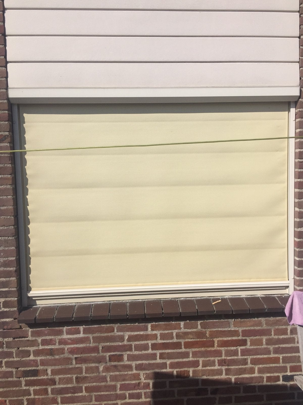 Zonwering. Elektrische screen, Ophalen, Gebruikt, Elektrisch, Minder dan 250 cm