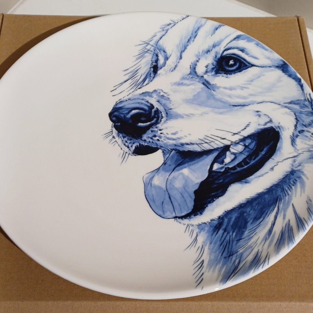 Wandbord Golden Retriever, Ophalen of Verzenden, Nieuw