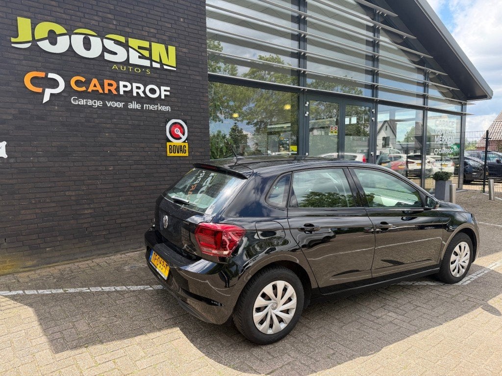 Volkswagen POLO 1.0 COMF. CON.SER., 1005 kg, Met garantie (alle), Zwart, Origineel Nederlands