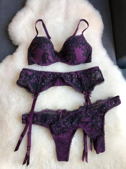 bh 70c, setje 70c, hunkemoller bh, Hunkemöller, Ophalen of Verzenden, Paars, Setje