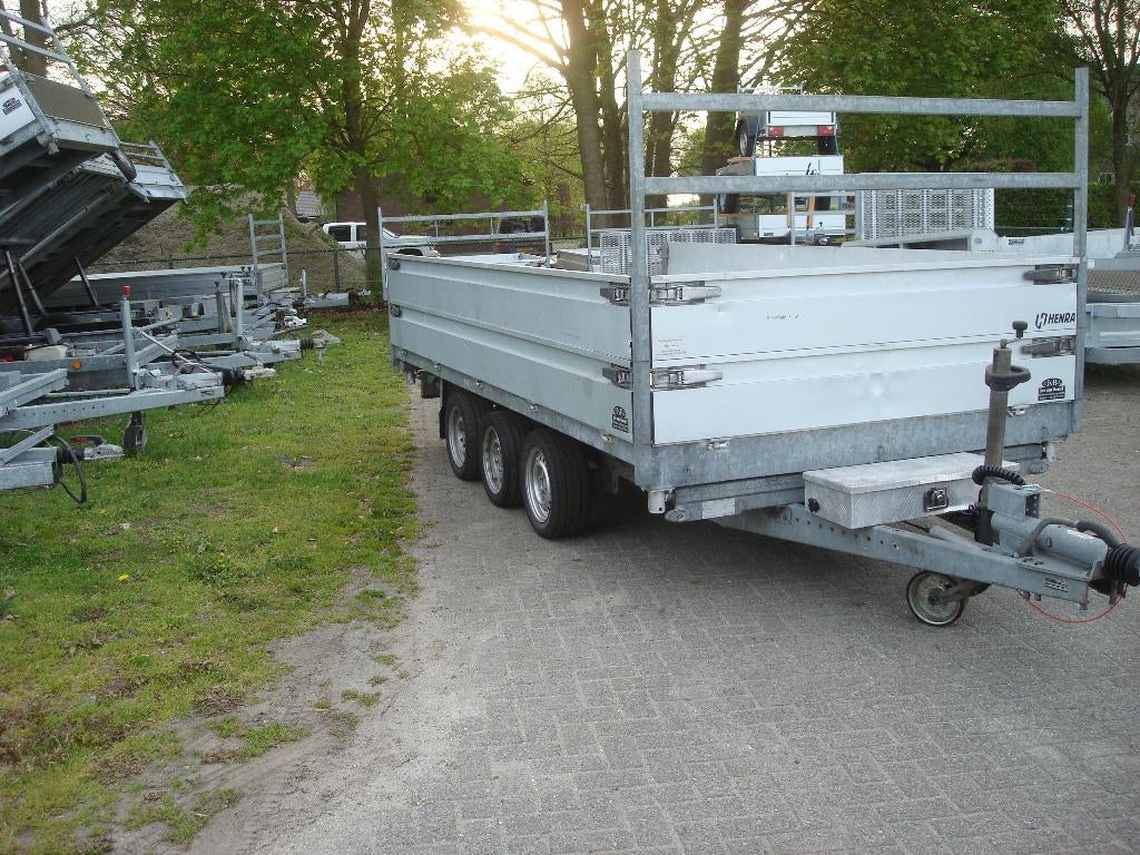 Henra kieper tridem, Auto diversen, Aanhangers en Bagagewagens, Ophalen, Gebruikt