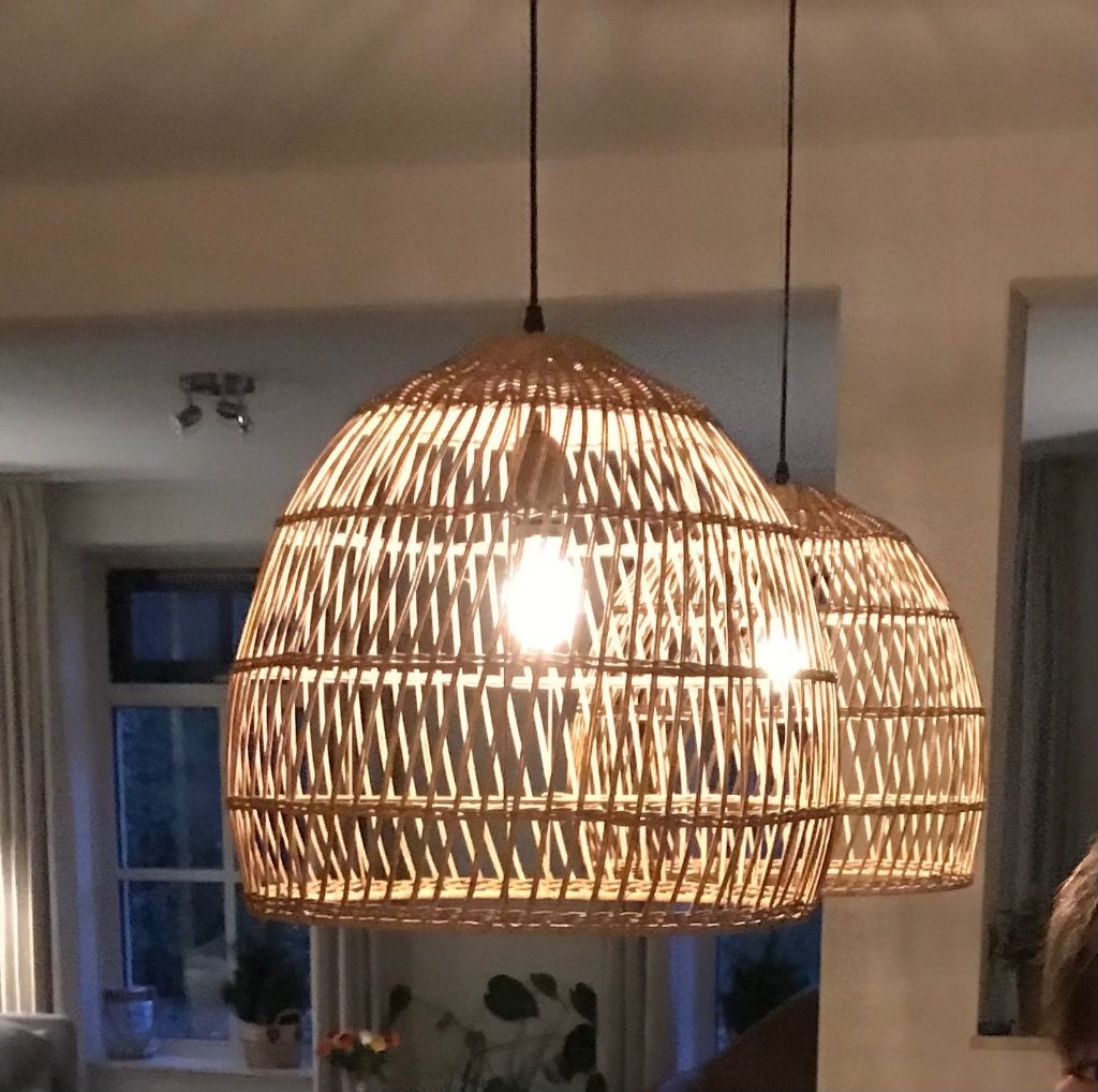 hanglampen, Huis en Inrichting, Ophalen, Overige materialen, Zo goed als nieuw, Minder dan 50 cm