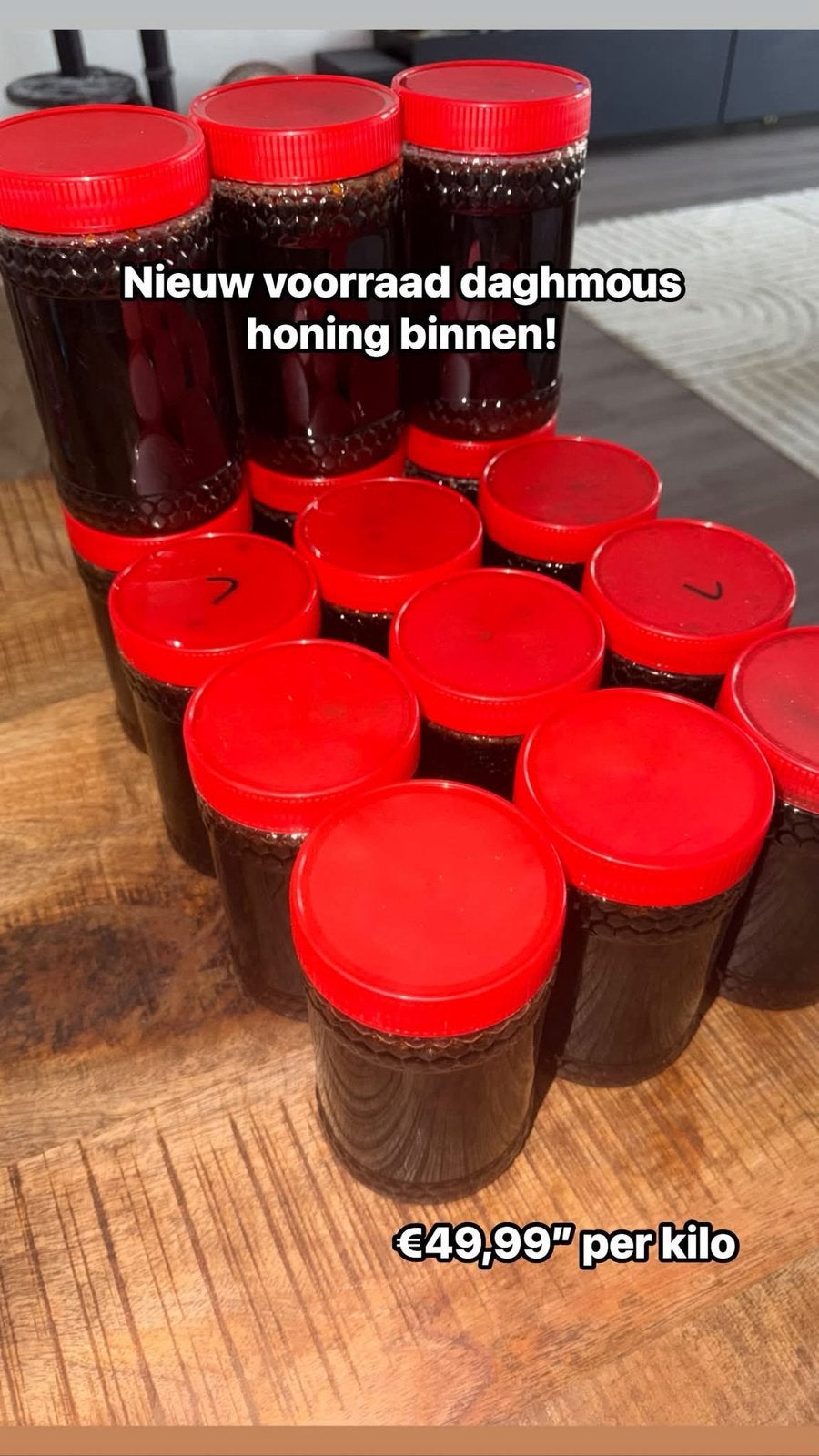 Honing “daghmous honing” vers!, Ophalen of Verzenden