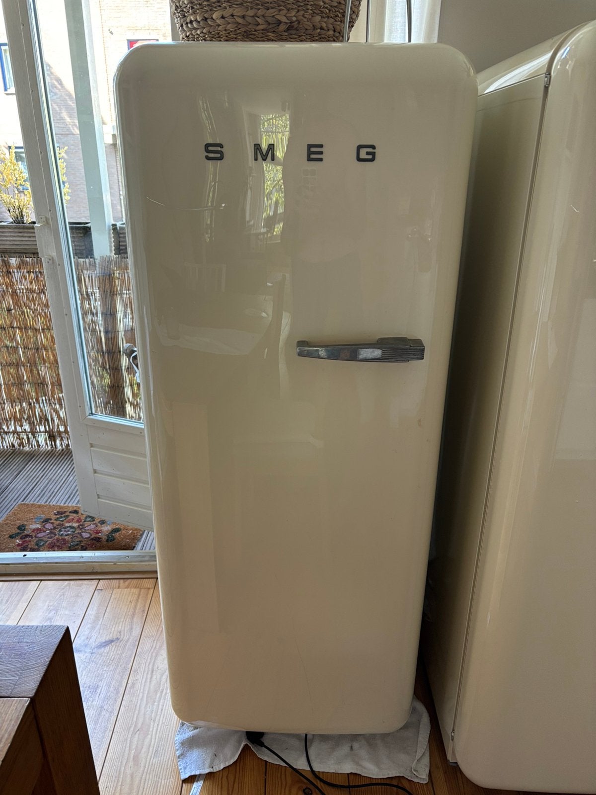 Smeg koelkast FAB28L, Witgoed en Apparatuur, Gebruikt, 200 liter of meer, 60 cm of meer, Met vriesvak