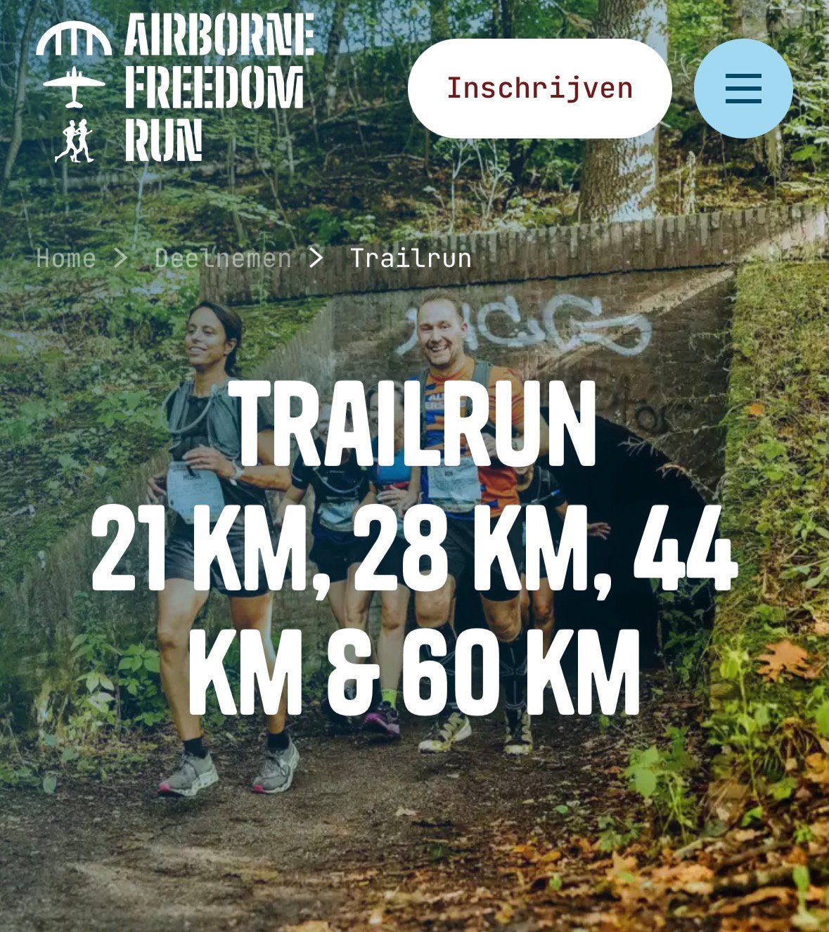 Ticket Airborne Freedom Run Trail 21 km 13 september 2026, Sport en Fitness, Loopsport en Atletiek, Overige merken, Overige typen