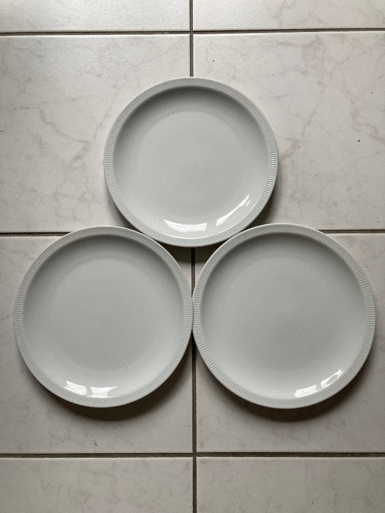 Arzberg  Cannelee wit 3 diner borden 24 cm nieuw, Ophalen of Verzenden