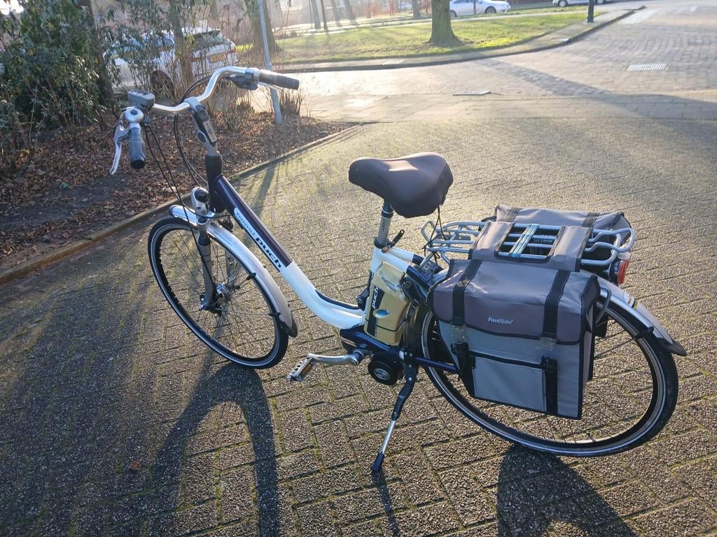 Puch Elegance elektrische fiets met fietstassen, Fietsen en Brommers, Ophalen of Verzenden, Gebruikt, Overige merken