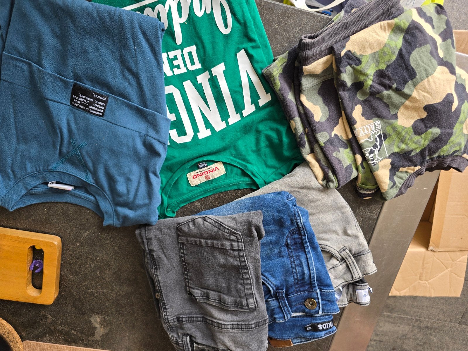 Jongenskleding pakket: 158/164 shirts, broeken (Vingino, c&a, Ophalen of Verzenden, Gebruikt, Vingino, Salty Dog, Jongen