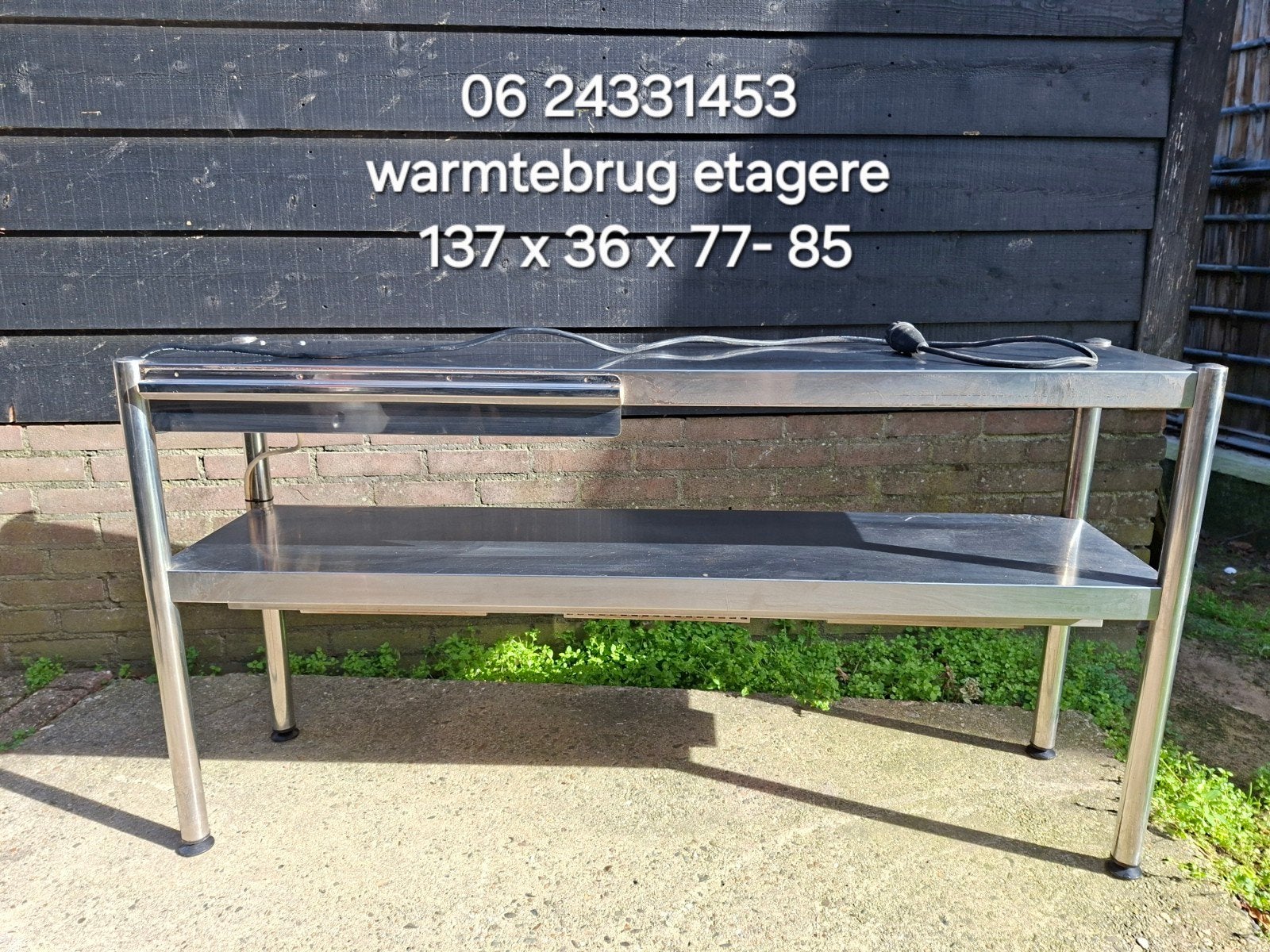 rvs warmtebrug met 3 verwarmings units, Huis en Inrichting, Ophalen, Zo goed als nieuw, 25 tot 50 cm, 100 tot 150 cm