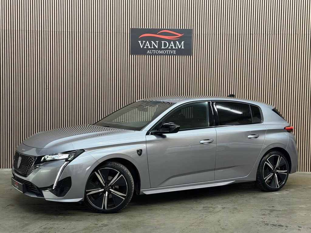 Peugeot 308 1.2 PureTech GT 2022 LED 360-CAMERA ACC CAR-PLAY, Auto's, 1263 kg, 1199 cc, Leder en Stof, 3 cilinders