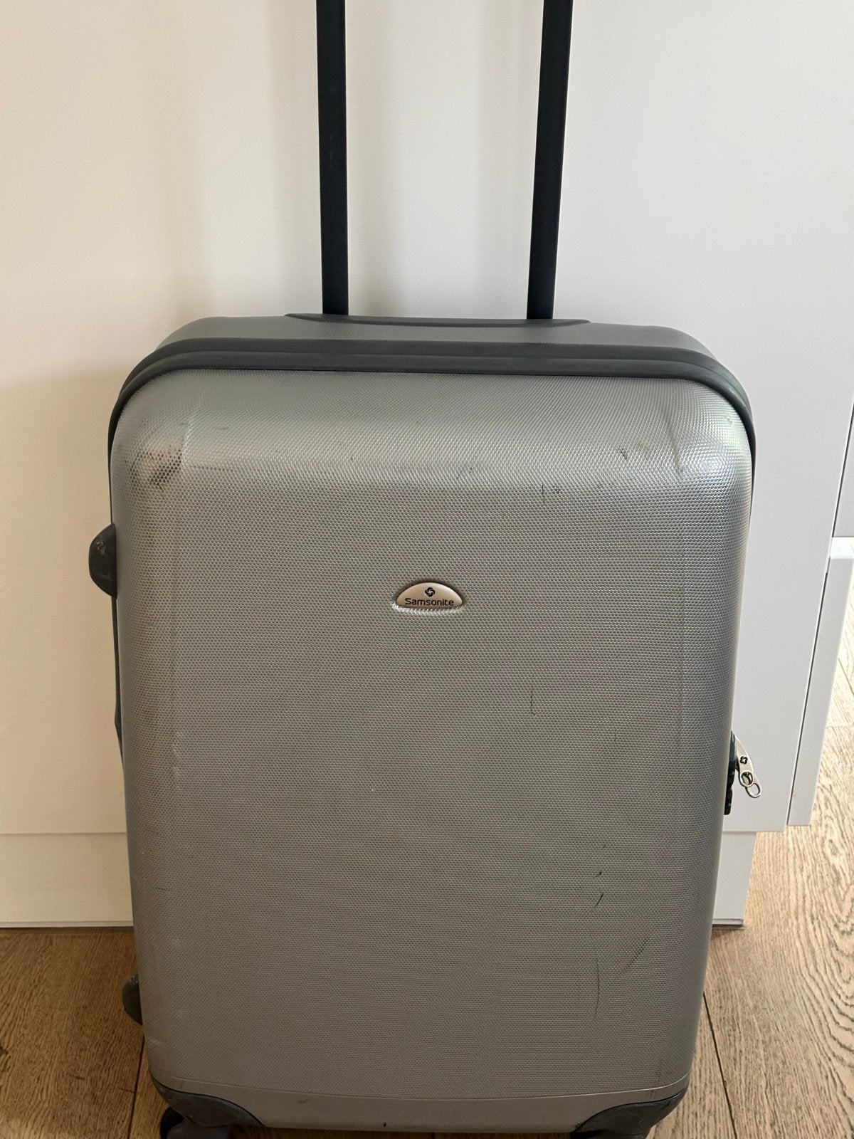 Samsonite | Hardshell Koffer | 60-65L, Sieraden, Tassen en Uiterlijk, Tassen | Reistassen en Weekendtassen, Gebruikt, Grijs, 60 tot 80 cm