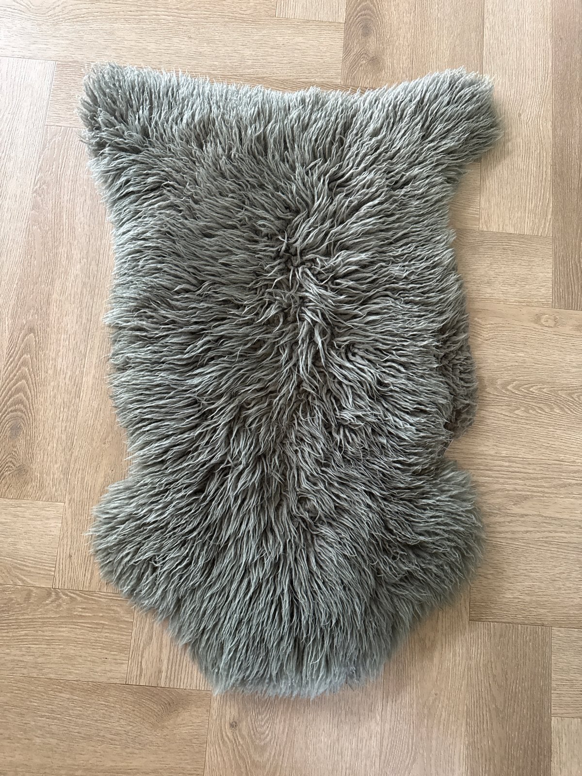 Prachtige groene schapenwol vacht - 85 x 50 cm, Ophalen of Verzenden, Zo goed als nieuw, Groen, 50 tot 100 cm