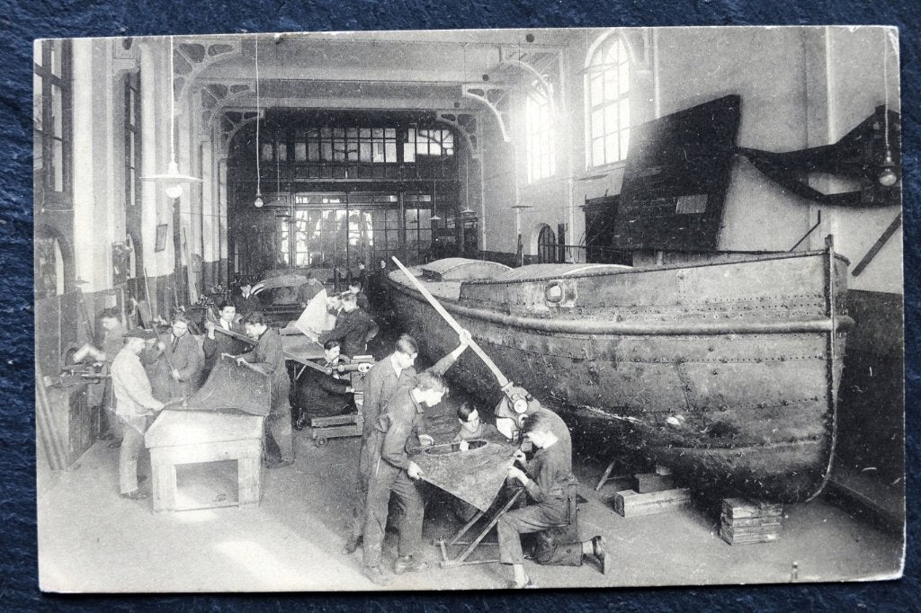 Vakschool voor Werktuigbouwkunde Scheepsbouw, Antwerpen, Verzenden, Voor 1920, Ongelopen, Ambachten of Beroep