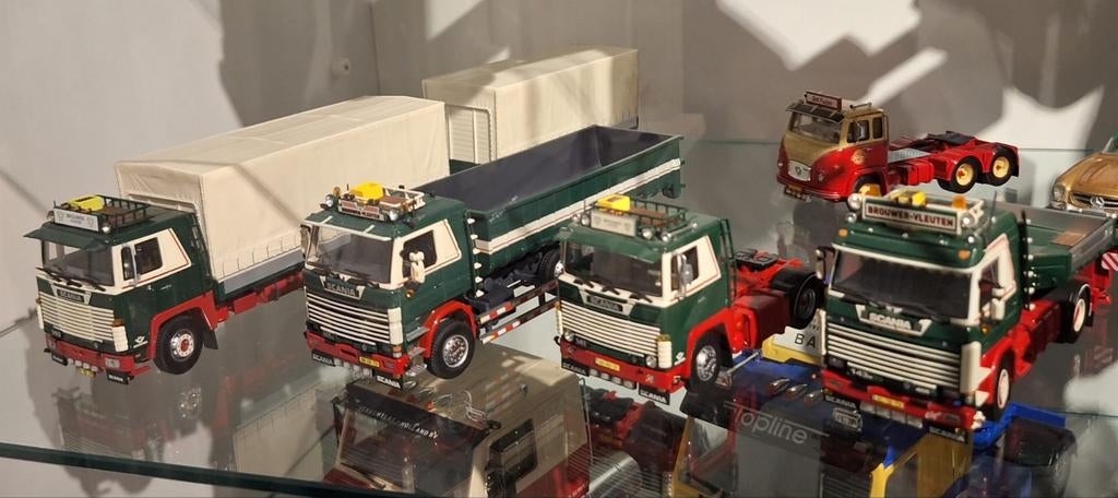 Tekno set Scania Anton Brouwer uit Vleuten, Ophalen of Verzenden, Zo goed als nieuw, Bus of Vrachtwagen, Tekno