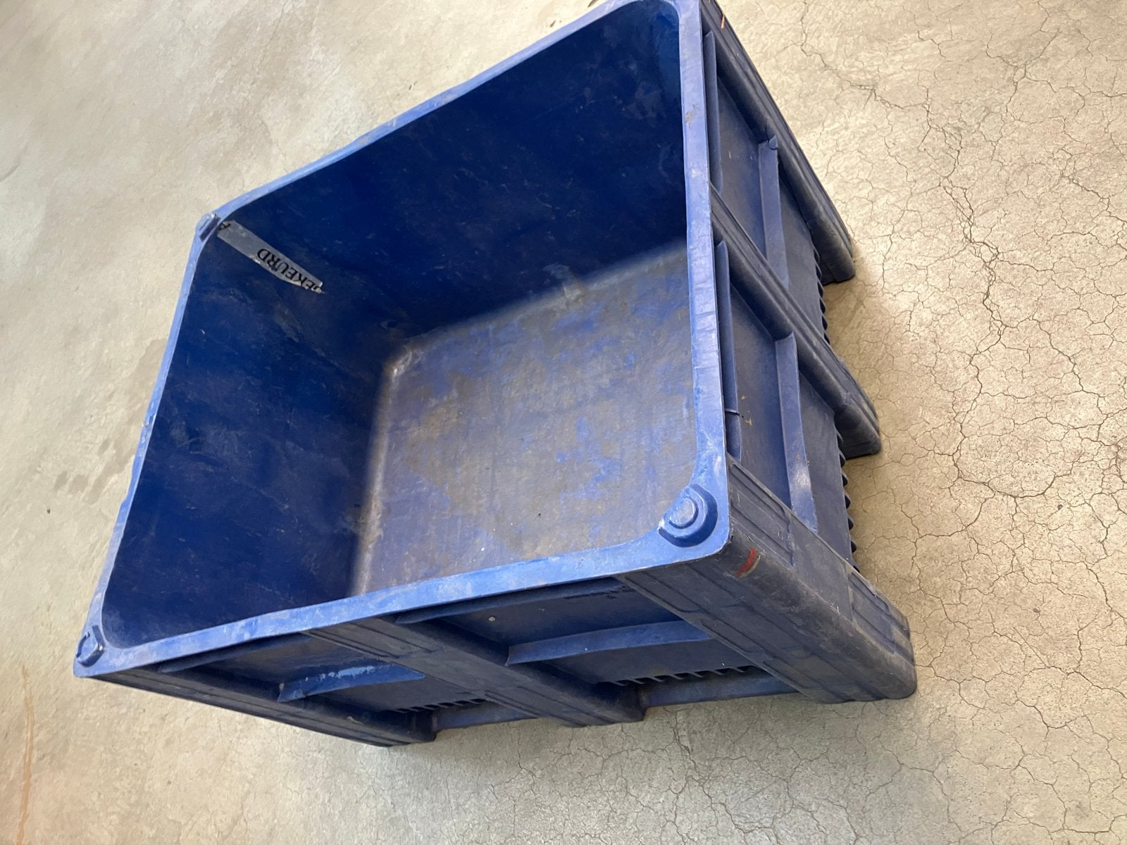 Stevige blauwe Palletbox - Ideaal voor opslag en transport, Ophalen, Gebruikt, 100 cm of meer, 60 cm of meer