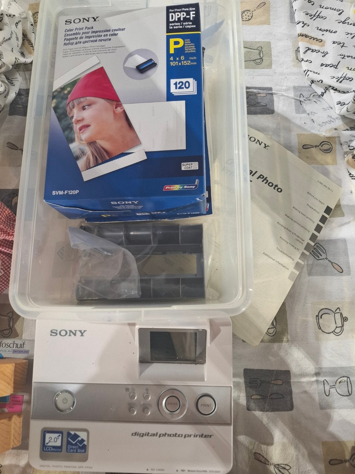 Sony Digital Photo Printer DPP-FP90 met accessoires, Gebruikt, Fotoprinter, Kleur printen, Ophalen of Verzenden