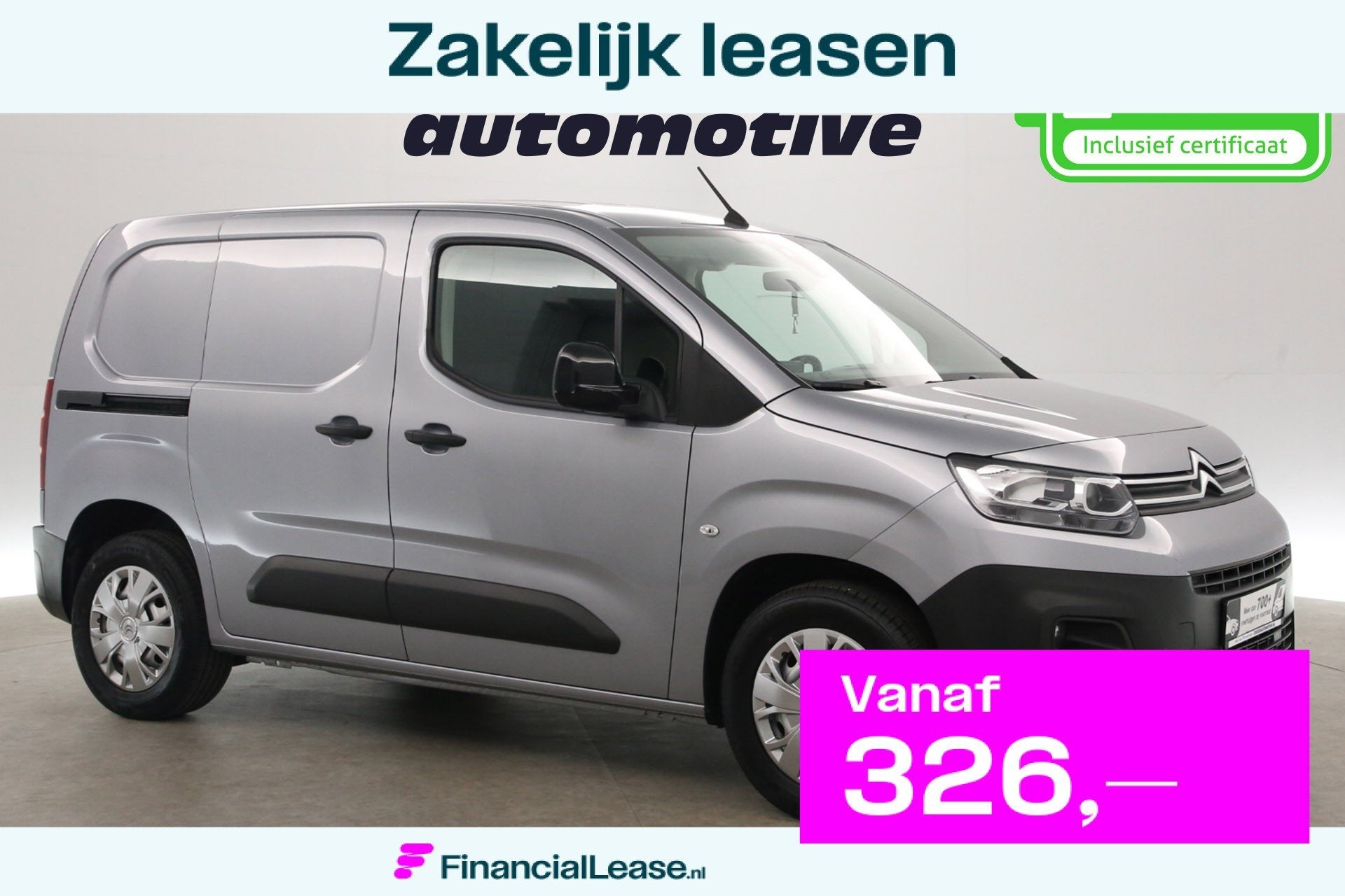 Peugeot e-Partner Citroën e-Berlingo 50 kWh | Snelladen | S, Gebruikt, Elektrische ramen, 1565 kg, 2 stoelen