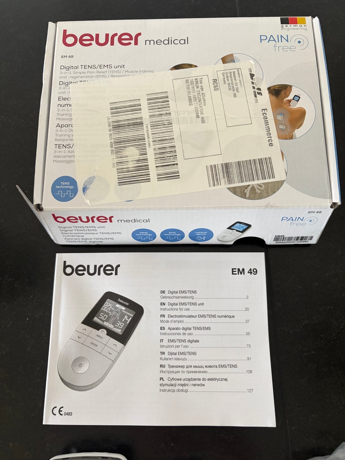 Beurer EM 49 EMS/TENS-apparaat - Pijnverlichting & Spierstim, Ophalen of Verzenden, Gebruikt, Overige typen