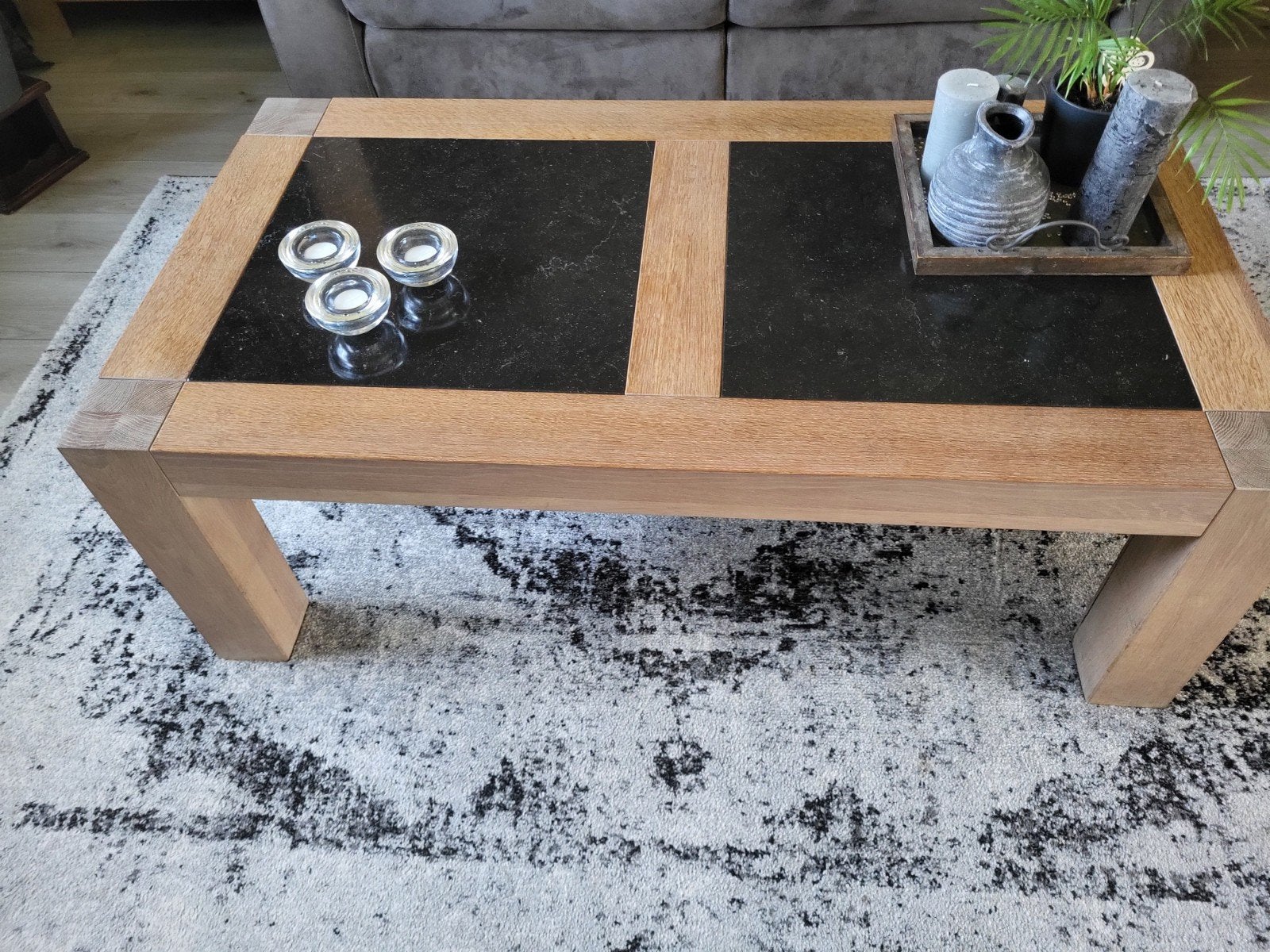 Salontafel, Ophalen, Gebruikt, 100 tot 150 cm, Eikenhout