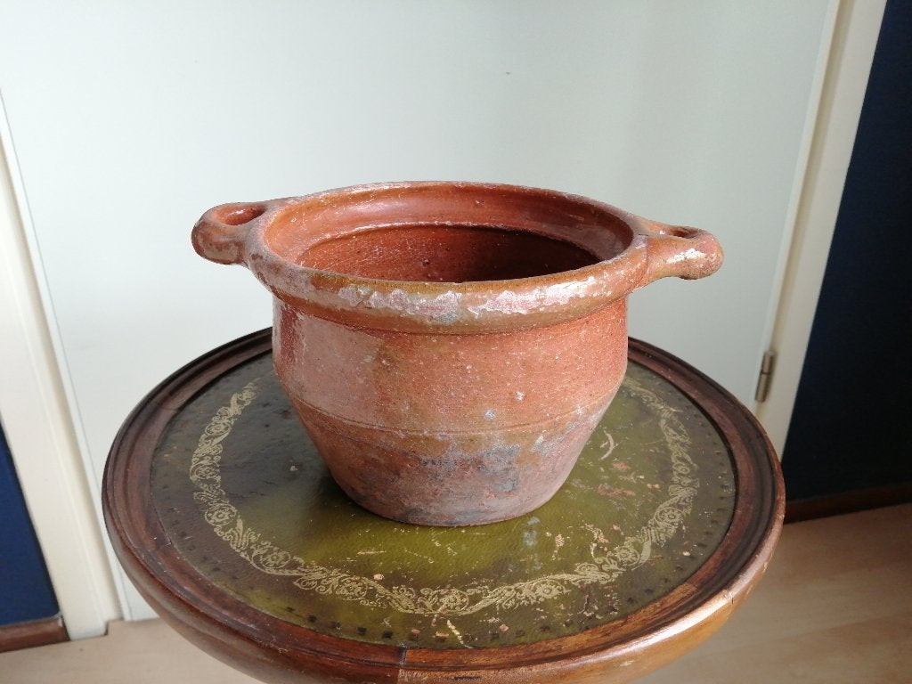 pot, loodglazuur, 19e eeuw, antiek, Antiek en Kunst, Antiek | Keramiek en Aardewerk, Ophalen of Verzenden