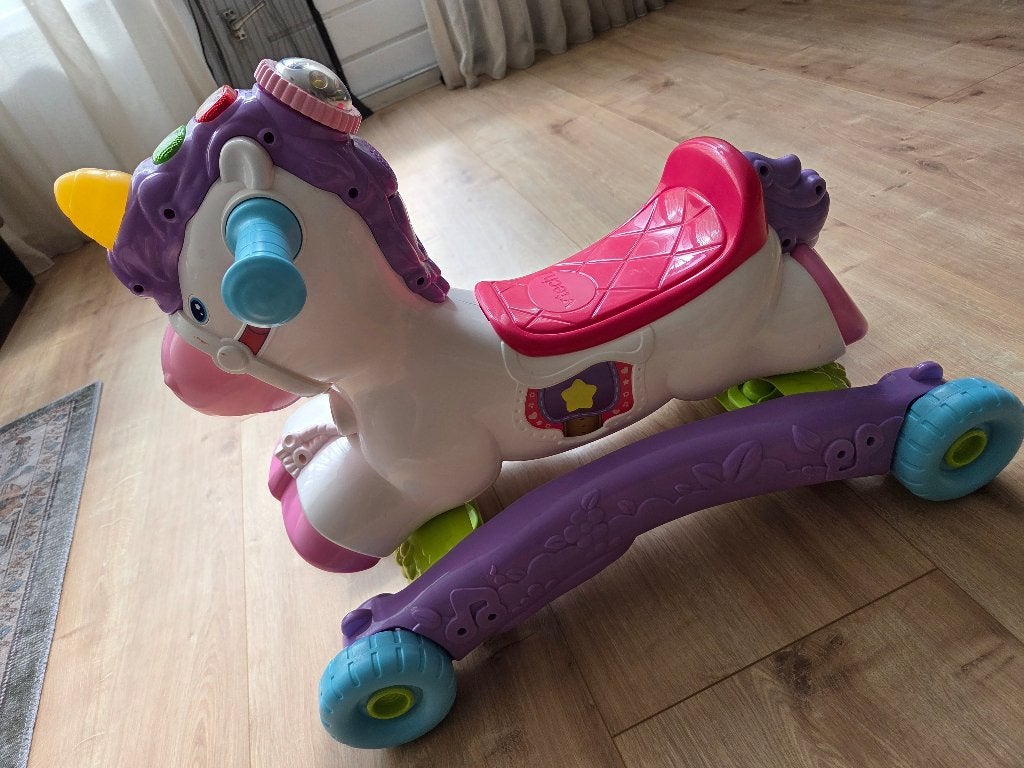 Hobbel en speel eenhoorn Vtech, Ophalen, Zo goed als nieuw, 6 maanden tot 2 jaar