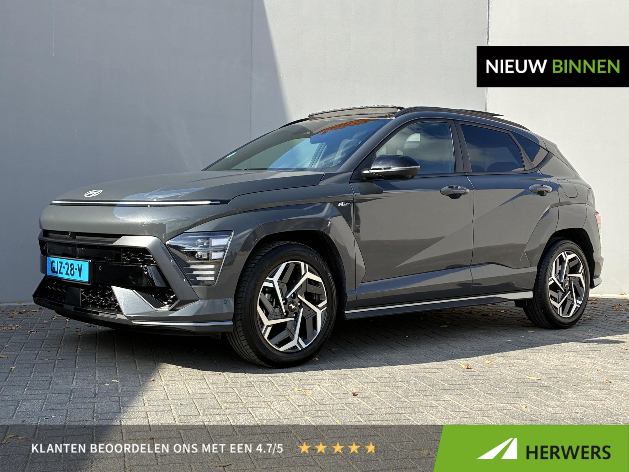 Hyundai Kona 1.6 GDI HEV N Line Sky / TAXI / Blauw Kenteken, Dealer onderhouden, Gebruikt, Euro 6, 2 kWh