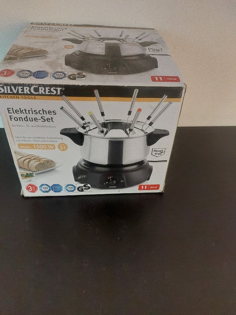 nieuwe silvercrest elektrische fonduepan (500796), Witgoed en Apparatuur, Fonduesets, Ophalen, Nieuw, Elektrisch, Fonduepan