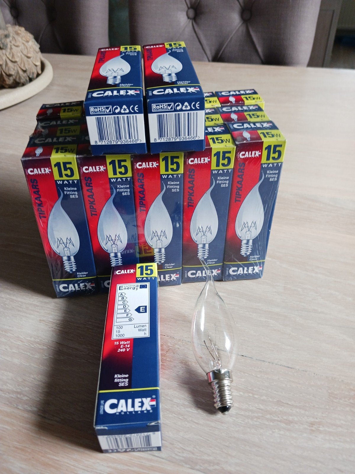 calex kaarslampjes 15 watt, Ophalen of Verzenden, Nieuw
