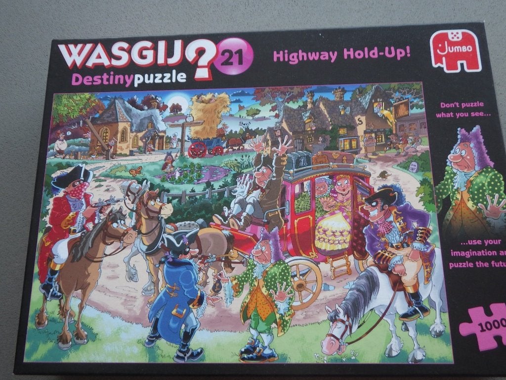 Wasgij destiny 21`highway hold up, Ophalen of Verzenden, 500 t/m 1500 stukjes, Zo goed als nieuw