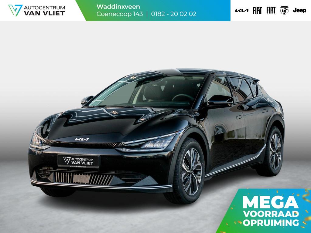 Kia EV6 Light Edition 58 kWh | 17% Bijtelling | Navigatie |, Auto's, Kia, Automaat, 12 maanden, 750 kg, Zwart
