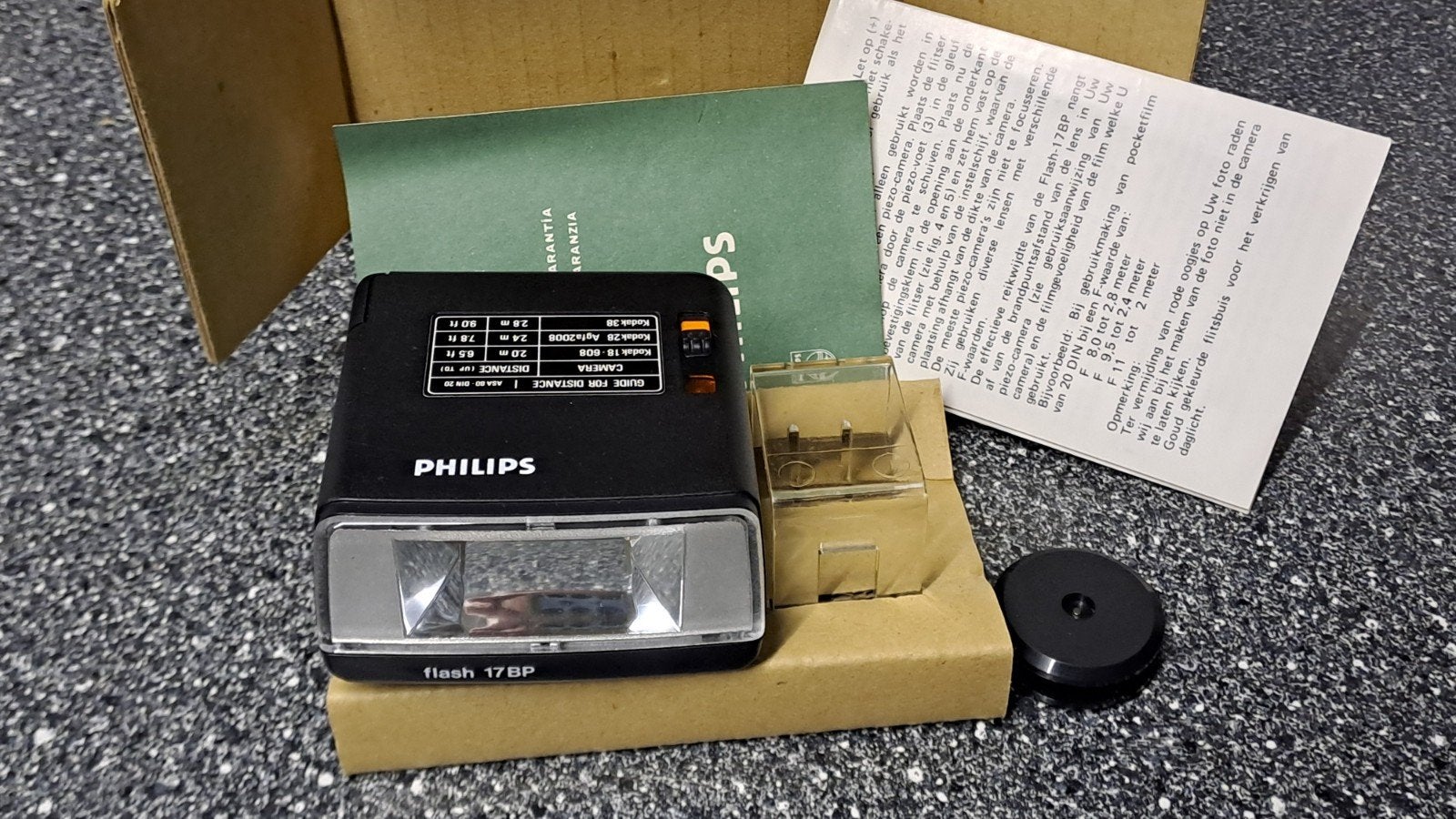Philips Flash 17BP - Vintage Elektronische Flitser, Overige merken, Philips Consumer Lifestyle B.V., Tussendiepen 4, 9206 AD Drachten, Nederland