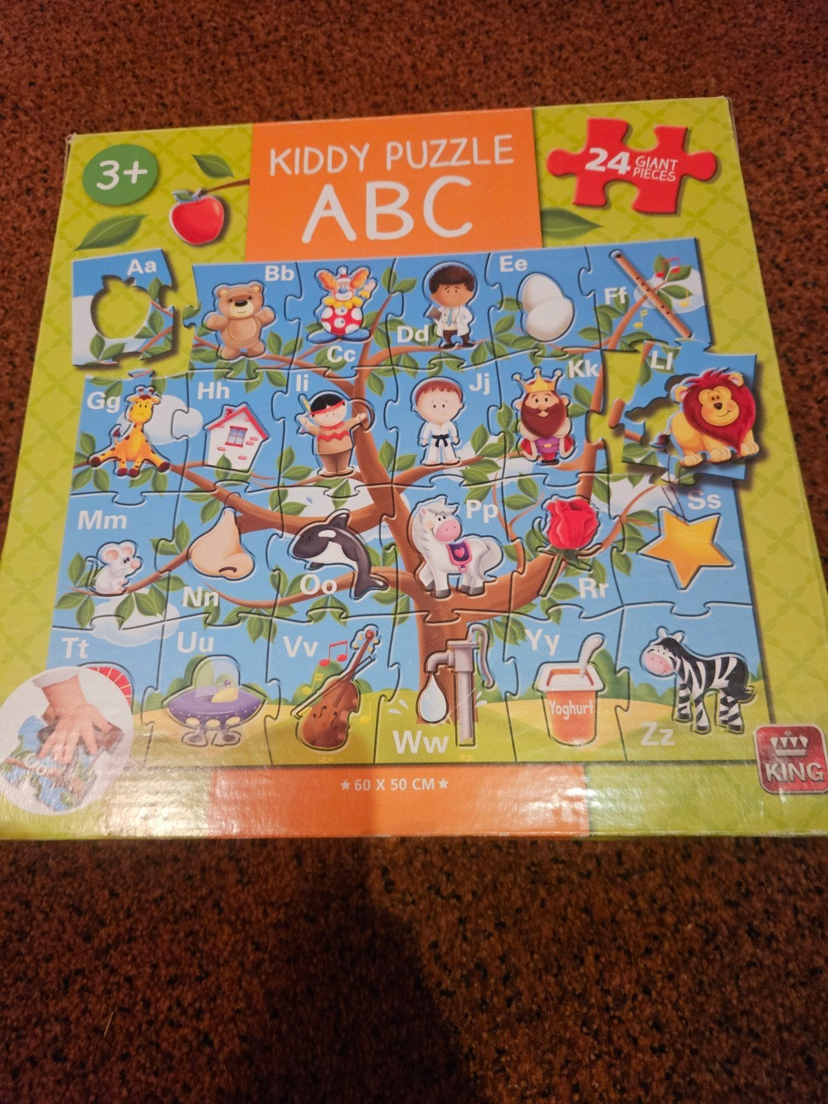 Kiddy Puzzle ABC - 24 reuzenstukken, Ophalen of Verzenden