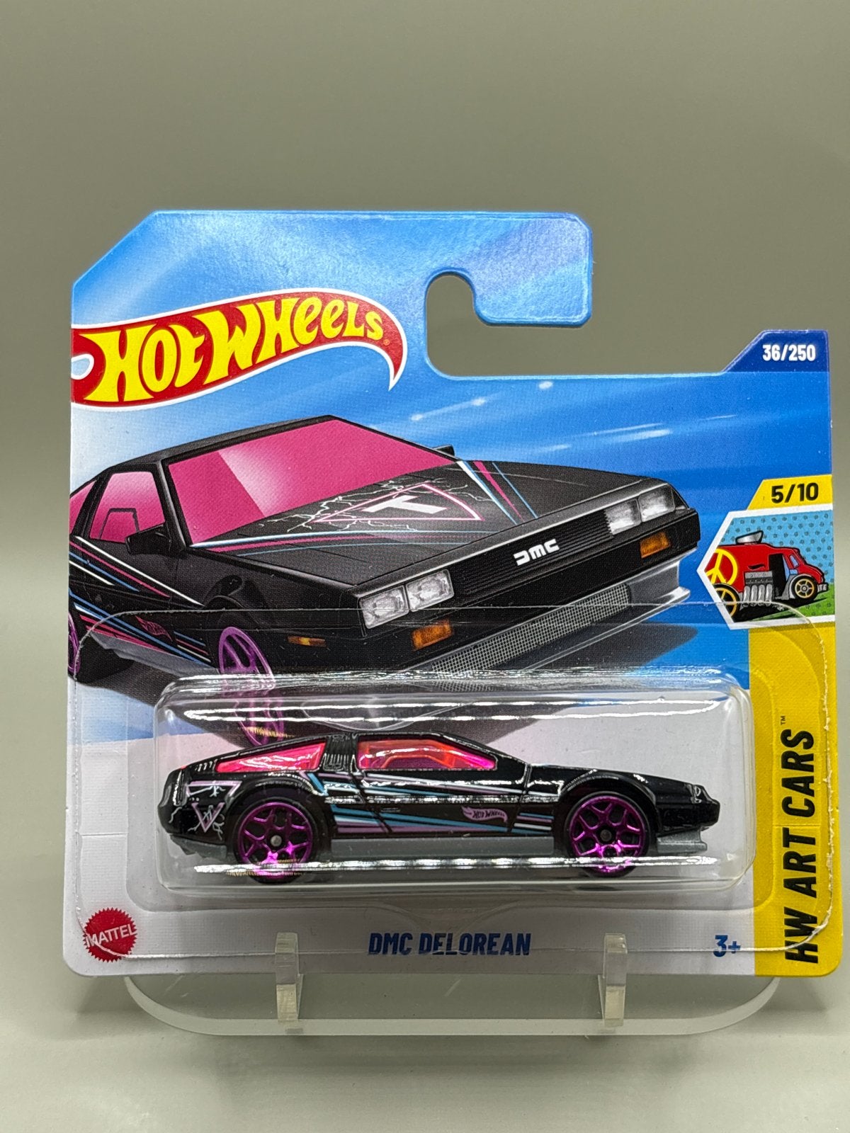 Hot Wheels 2025 DMC DeLorean - HW Art Cars 36/250, Auto, Nieuw, Ophalen of Verzenden, Mattel