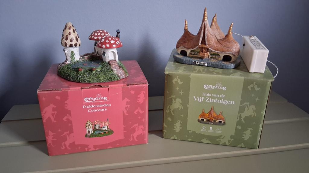 Efteling Huis van de Vijf Zintuigen & Paddenstoelen Concours, Ophalen of Verzenden, Nieuw, Beeldje of Poppetje
