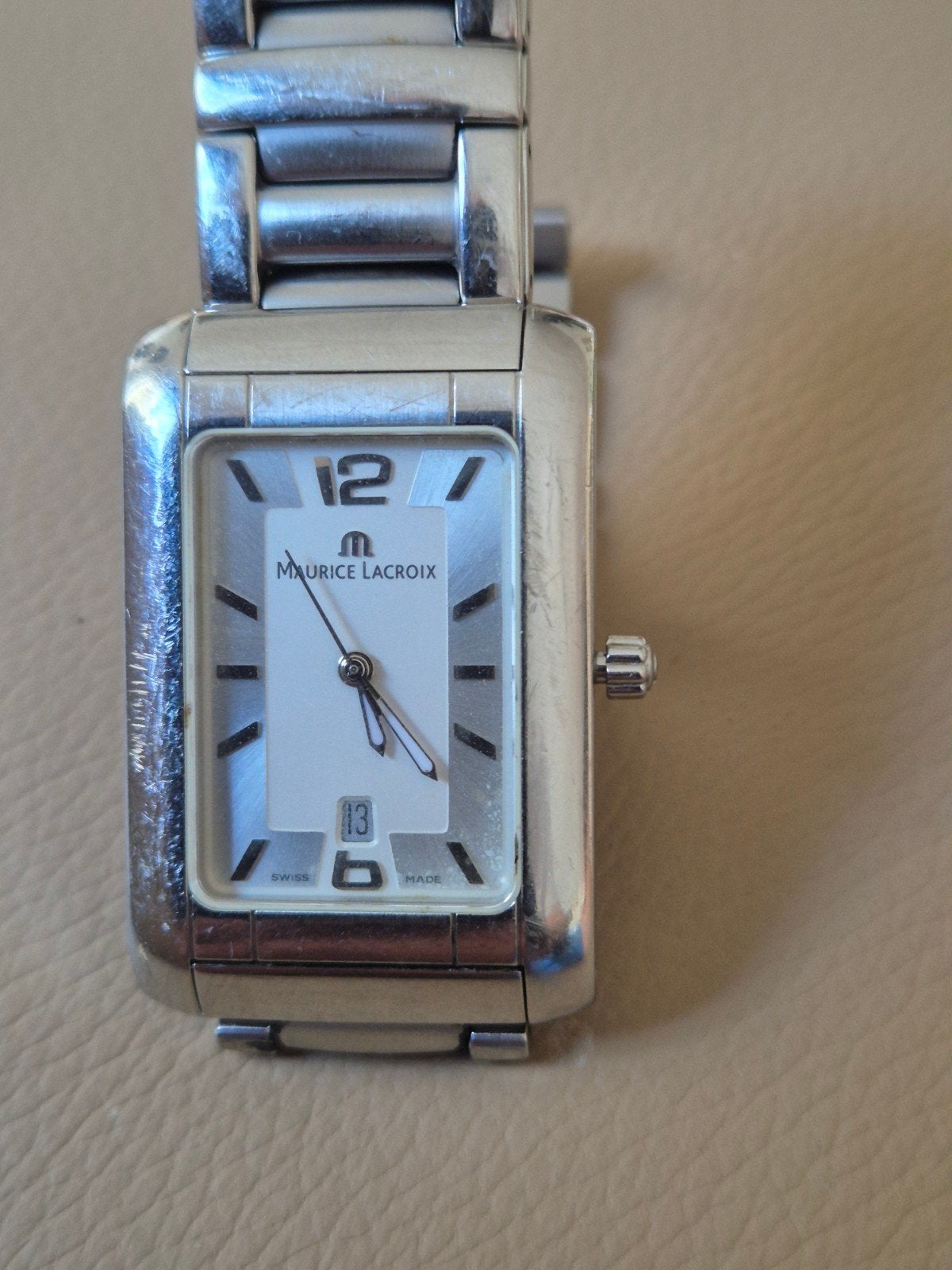 Maurice Lacroix herenhorloge, staal, zo goed als nieuw, Ophalen of Verzenden, Zo goed als nieuw, Staal, Overige merken