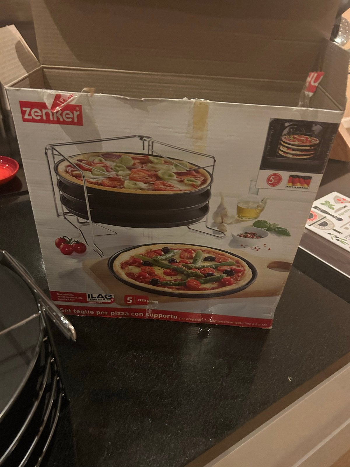 Zenker pizzatoren - Bak 4 pizza's tegelijk!, Overige typen, Nieuw, Ophalen of Verzenden, Zwart