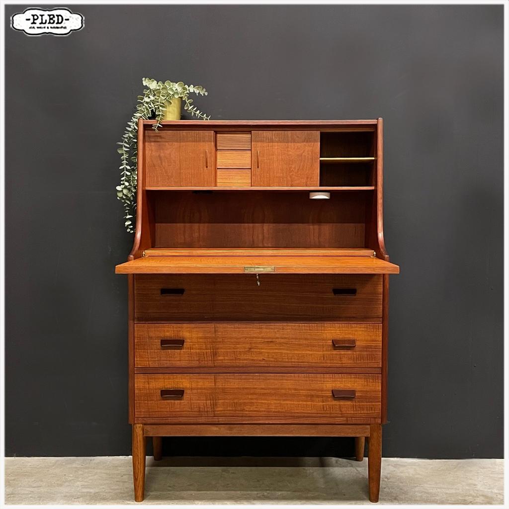 Deens Design Secretaire Bureau Kastje Klepkast Poul Volther, Ophalen, Gebruikt, Poul Volther Deens Design Scandistijl Japandi