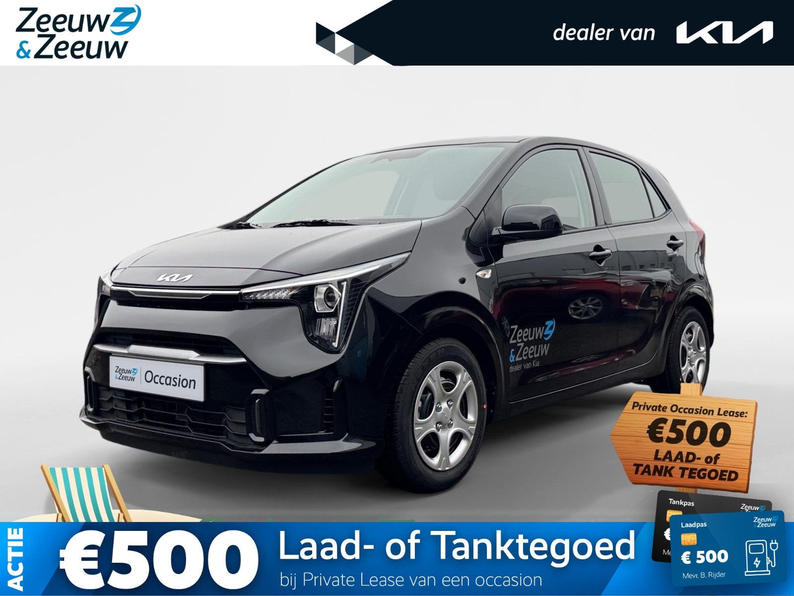 Kia Picanto 1.0 GDi DynamicLine | Demo | Direct Beschikbaar!, Auto's, Voorwielaandrijving, 12 maanden, Stof, Gebruikt