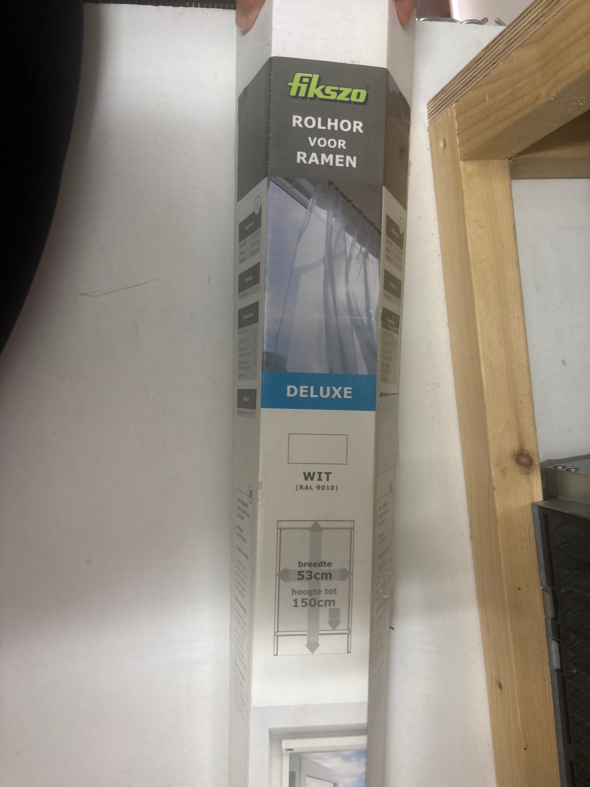 Fikszo Rolhor Deluxe 53x150cm - Wit (RAL 9010), Minder dan 80 cm, Nieuw, Ophalen of Verzenden, Overige typen